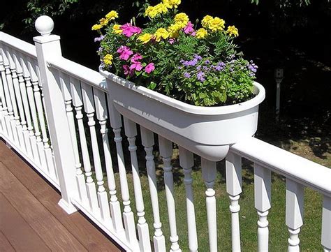 lowe's porch railing flower boxes